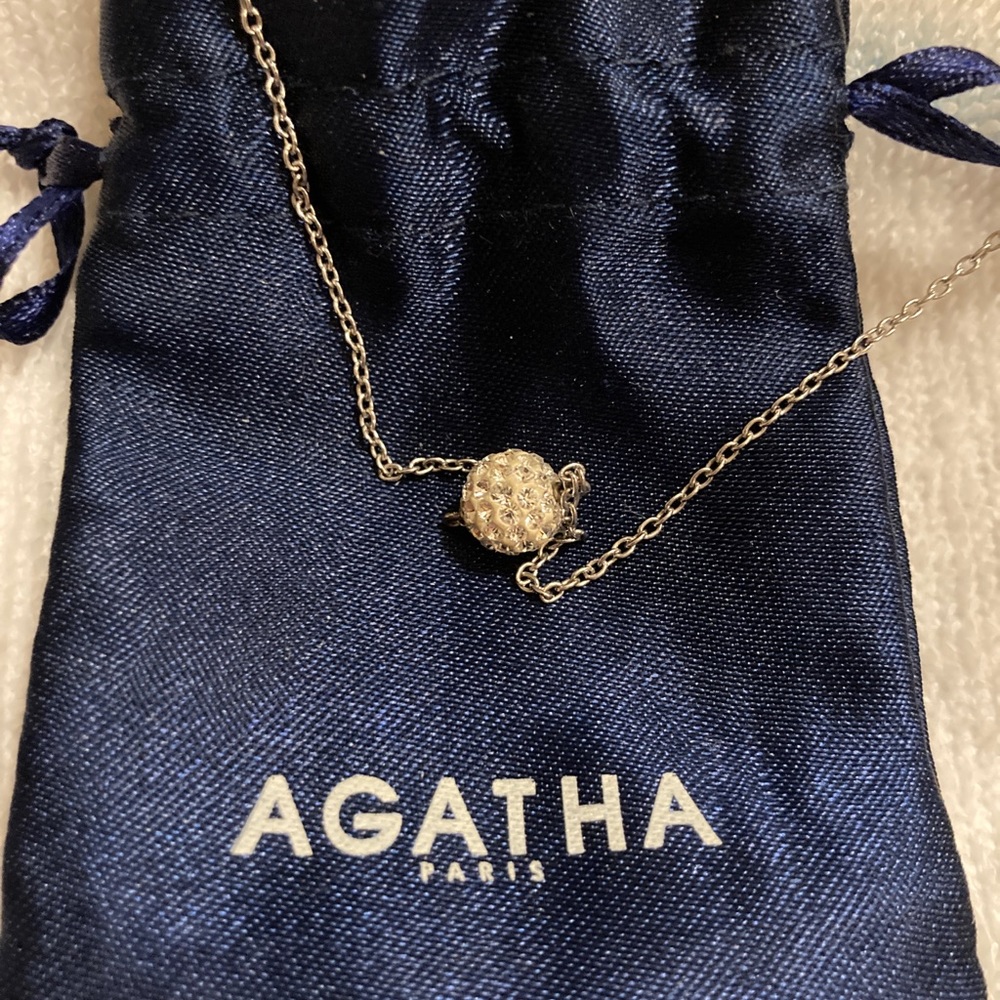 Agatha Paris crystal pendant and chain